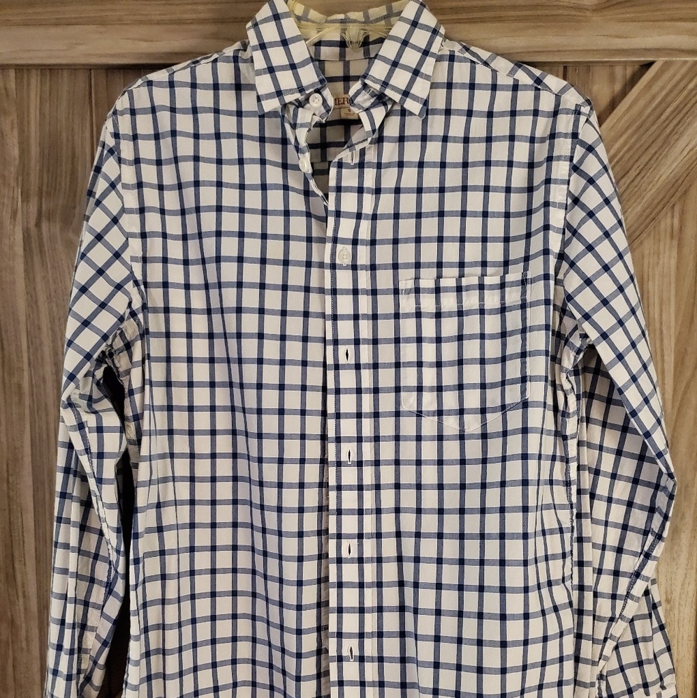 Merona Plaid Long Sleeve Button Up S